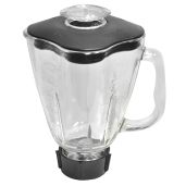 6-Piece Oster Blender Glass Jar Set Replacement - 1.6L Square Kit for Perfect Blending