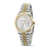 CARIBE 39mm 3H White Silver Dial Bracelet Watch - Stylish & Durable Timepiece