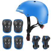 CELOID Kids Helmet Pad Set: Adjustable Protective Gear for Skateboarding, Biking & Roller Skating (Ages 8-14)