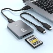 Rocketek CFexpress Card Reader: 10Gbps USB 3.1 Gen 2, Portable Aluminum Adapter for Thunderbolt 3, Android, Windows & Mac OS