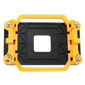 ZZHXSM CPU Cooler Bracket for AMD AM2/AM3 - Yellow Heatsink Holder & Motherboard Back Plate