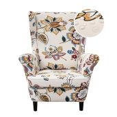 CRFATOP Stretch Wing Chair Slipcovers - 2 Piece Spandex Covers for Living Room & Bedroom Wingback Chairs (A25)