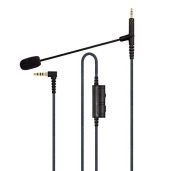 Best Cable Boom Microphone with Volume Control for PS4, Xbox One & PC - Compatible with Bose QC25/QC35 Headphones