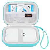 Canboc Hard Case for New Canon Ivy 2 Mini/Canon Ivy Mini/Canon Ivy CLIQ+ CLIQ 2 CLIQ+2 Photo Printer Mobile Wireless Bluetooth Instant Camera Printer, Mesh Bag fit Photo Paper Cable, Mint Green