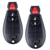 Keyless Entry Remote for Dodge & Chrysler: Fits Challenger, Charger, Grand Caravan, RAM - Pack of 2
