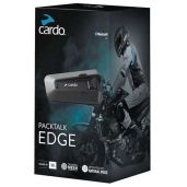 Cardo PACKTALK Edge Dual Pack: Premium Motorcycle Bluetooth Headset & Intercom System