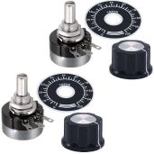 Buy CenryKay 2PCS RV24YN20S B502 5K Ohm Potentiometer Set with Knobs & Dials - Perfect for DIY Projects!