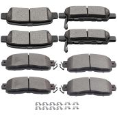 SCITOO 8pcs Ceramic Brake Pads Kit for 2013-2017 Nissan Altima - High Performance & Durable
