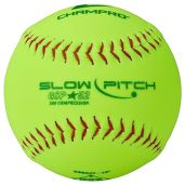 "Buy Champro ASA 12" Slow Pitch Softballs - Durable Durahide Cover, .52 COR, 12 Pack for Ultimate Performance"