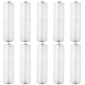 Coliao 10pcs AAA to AA Battery Adapter - Clear Converter Holder for Easy Battery Swapping