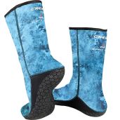 Buy Cressi Unisex Camouflage Antislip Neoprene Socks in Camo Blue - Large US Size