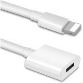 DESOFICON 6.6FT iPhone Charger Extension Cable - Male to Female Adapter for iPhone/iPad, Supports Video, Data & Audio
