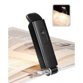 DEWENWILS USB Rechargeable Book Light - Adjustable LED Clip-On for Reading in Bed, Perfect for Bookworms & Kids