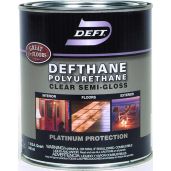 Deft Defthane Clear Polyurethane Semi-Gloss Quart - Best Interior & Exterior Finish