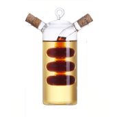 ELETON 2-in-1 Glass Olive Oil & Vinegar Bottle Cruet - Stylish Kitchen Supplies