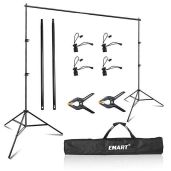 EMART 8x8 ft Adjustable Photography Backdrop Stand - Perfect for Photoshoots, Video Studios & Birthday Parties