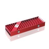 EZDIY-FAB M.2 SSD Heatsink 2280 - High Performance Double-Sided Radiator for PC & PS5, Compatible with PCIe NVMe & SATA SSDs - Red