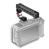 EachRig Top Handle Grip with Cold Shoe Adapter & 15mm Rod Clamp for BMPCC 4K/6K Cage - Anti-Off Design