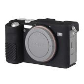 Easy Hood Camera Case for Sony Alpha 7C - Anti-Scratch Silicone Cover & Detachable Protector Shell (Black)