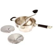 ExcelSteel Food Mill with 3 Grinding Sizes - Perfect for Soups, Sauces & Versatile Textures