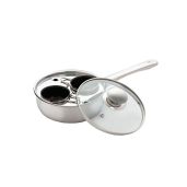 Excelsteel 18/10 Stainless Steel Egg Poacher - Non-Stick, Rust-Resistant 2 Cup Pan for Easy Breakfast & Brunch Cooking