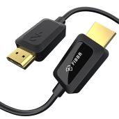 FIBBR 8K Fiber Optic HDMI Cable 33ft - 48Gbps, HDMI 2.1, 8K@60Hz, 4K@120Hz, Compatible with LG, Samsung, Sony, PS5