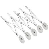 Fantes Expandable 5-Wheel Stainless Steel Dough Cutter - Italian Market Original Since 1906