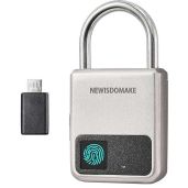 Secure Your Belongings: Smart Fingerprint Padlock with USB Charging for Luggage, Bikes, Lockers & More (Gold)