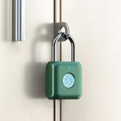eLinkSmart Green Fingerprint Padlock: Keyless Biometric Security for Gym Lockers, Sheds & Luggage