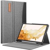 "Fintie Case for Samsung Galaxy Tab S8 Plus/S7 FE/S7 Plus - 12.4" Portfolio Cover with S Pen Holder & Auto Sleep/Wake - Gray"
