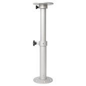Flylin Adjustable Table Pedestal Base Kit - 17.8-27.2 Inch Aluminum Stand for RV, Boat & Yacht