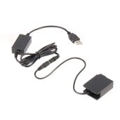 Foto4easy DMW-BLC12 Dummy Battery & 5V 2A USB Cable for Panasonic FZ200, FZ300, G7, G80 & More