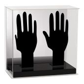 Franklin Sports Batting Glove Display Case - Plexiglass & Mirrored for Baseball/Softball Autographs