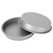 "Buy G&S Metal Products HG268 Non-Stick Round Cake Pan Set - 9" Gray, 2 Piece for Perfect Baking!"