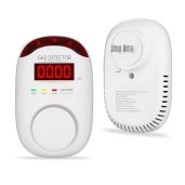 Gas Leak Detector for Home - Plug in Gas Detector for Home Natural Gas,Combustible Gas Detector for LNG, LPG, Propane, Methane.