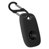 Geiomoo Silicone Case for Tile Pro 2022: Soft, Scratch-Resistant Cover with Carabiner (Black)