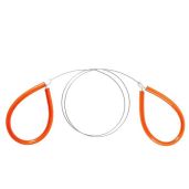 General Tools PVC Pipe Cable Saw #858 - 24-Inch Serrated Cutter for PVC, PE & ABS Pipes - Durable Hand Tool in Orange & Silver