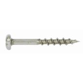 General Tools 1-1/4 Inch Phillips Square Drive Pan Head Screws - 100-Pack Self-Tapping Coarse Thread