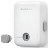 GorillaLine Retractable Clothesline: Heavy Duty Indoor/Outdoor Wall-Mounted Laundry Drying Rack