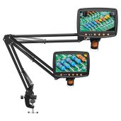 Hayve Adjustable Microscope Arm Stand: Metal Bracket for DM4, DM9, MS1, MS2, MS3 & 4.3''/7'' Digital Microscopes