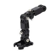 Adjustable Helmet Mount Arm for GoPro & Xiaoyi - Curved Adhesive Bracket for Sports Cameras