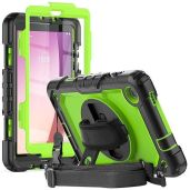 Herize Lenovo M8 4th Gen Case (2023) - Shockproof Cover with Kickstand & Pen Holder | Rugged Green Tablet Protection