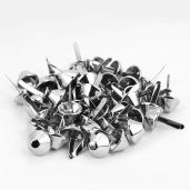 50Pcs Hilitand Nailhead Studs for Handbags & Leather Craft - 15mm Cone Feet Spikes