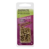 Buy Hillman 18 Ga. Brass-Plated Steel Escutcheon Pins - 3/4 in. L, 1 pk, 1.5 oz for Durable Fastening Solutions