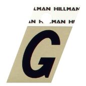 "Buy Hillman 840506 Gold & Black Letter G Angle Cut Self-Adhesive Sign - 1.25" Aluminum, Perfect for Home or Office"