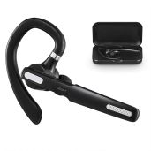 ICOMTOFIT Bluetooth Headset V5.0: Wireless Earpiece with 8-10 Hours Talk Time & Noise Cancelling for iPhone & Android