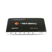 J-Tech Digital JTD0104 4K HDMI Splitter: 4 Ports, Ultra HD 3840x2160, 3D Support - Advanced Powered Solution