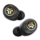 JLab JBuds Air Icon: True Wireless Bluetooth Earbuds with IP55 Sweat Resistance & 3 EQ Settings - Black & Gold