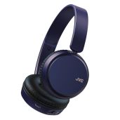 JVC Deep Bass Wireless Headphones HAS36WA: Bluetooth 5.2, 35H Battery, EQ Modes & Voice Assistant - Small & Stylish in Blue