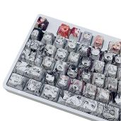 Shop 108 PBT Dye Sublimation Japanese Anime Keycaps for Cherry MX & Gateron Switches - Black Crystalline OEM Profile
